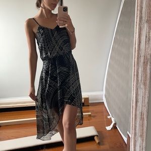 Hi-low dress with beautiful print
